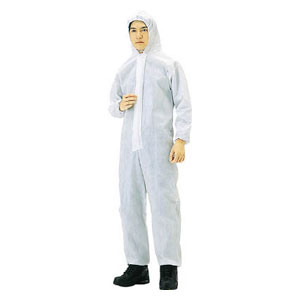 トラスコ中山 不織布使い捨て保護服LL（40入） TPCLL40