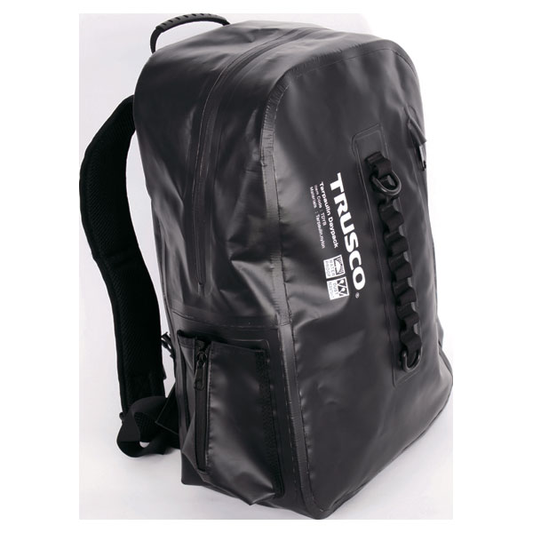 トラスコ中山 防水ターポリンデイパック ブラック 19L TDYBBK TRUSCO