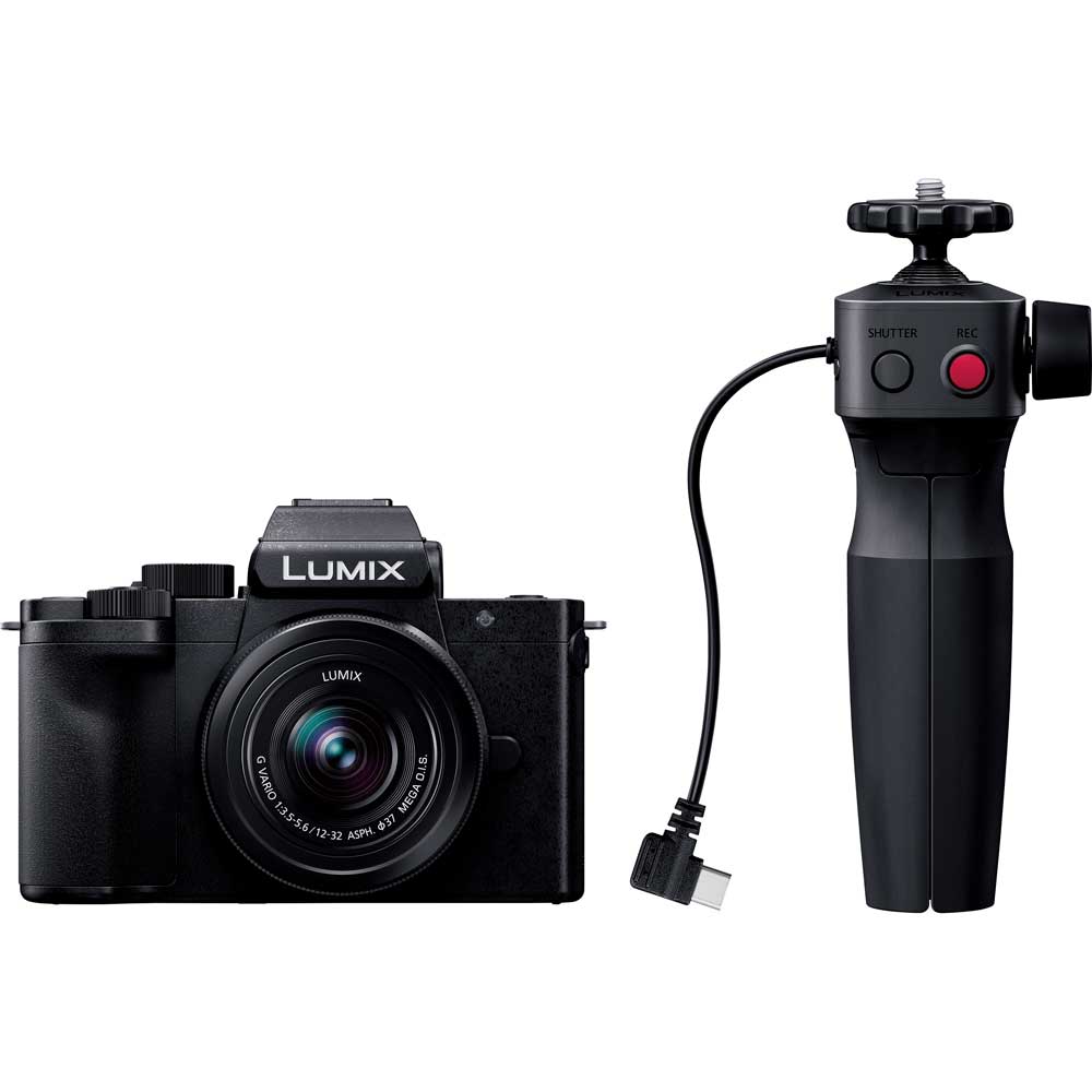 パナソニック ミラーレス一眼カメラ「LUMIX G100D」標準ズームレンズキット※トライポッドグリップ付属 DC-G100DV-K Panasonic Vキット