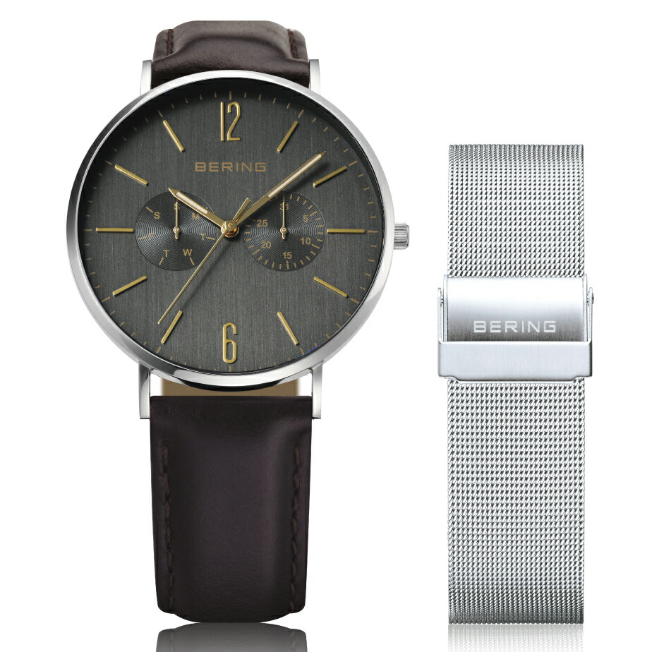 BERING 【国内定め事品】Unisex Changes 40粍(三尺帯2本書き割り) 日本別注ひな形 石英 ユニ一発やる手合い 14240-005-J【返品カテゴリー化B】