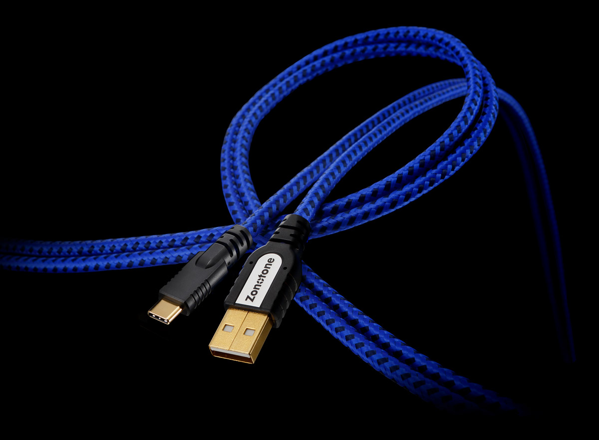 ゾノトーン オーディオグレードUSBケーブル(1.2m・1本)【A】⇒【C】タイプ《グランディオ》 GRAN-USB2.0-AC-1.2 Zonotone