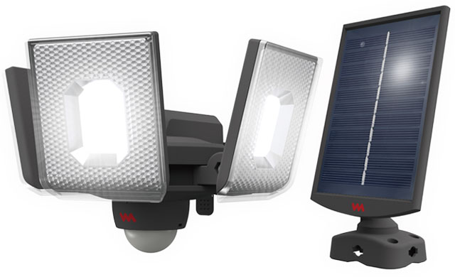 ムサシ 横すべり型LEDソーラーセンサーライト S-340L musashi [S340L]