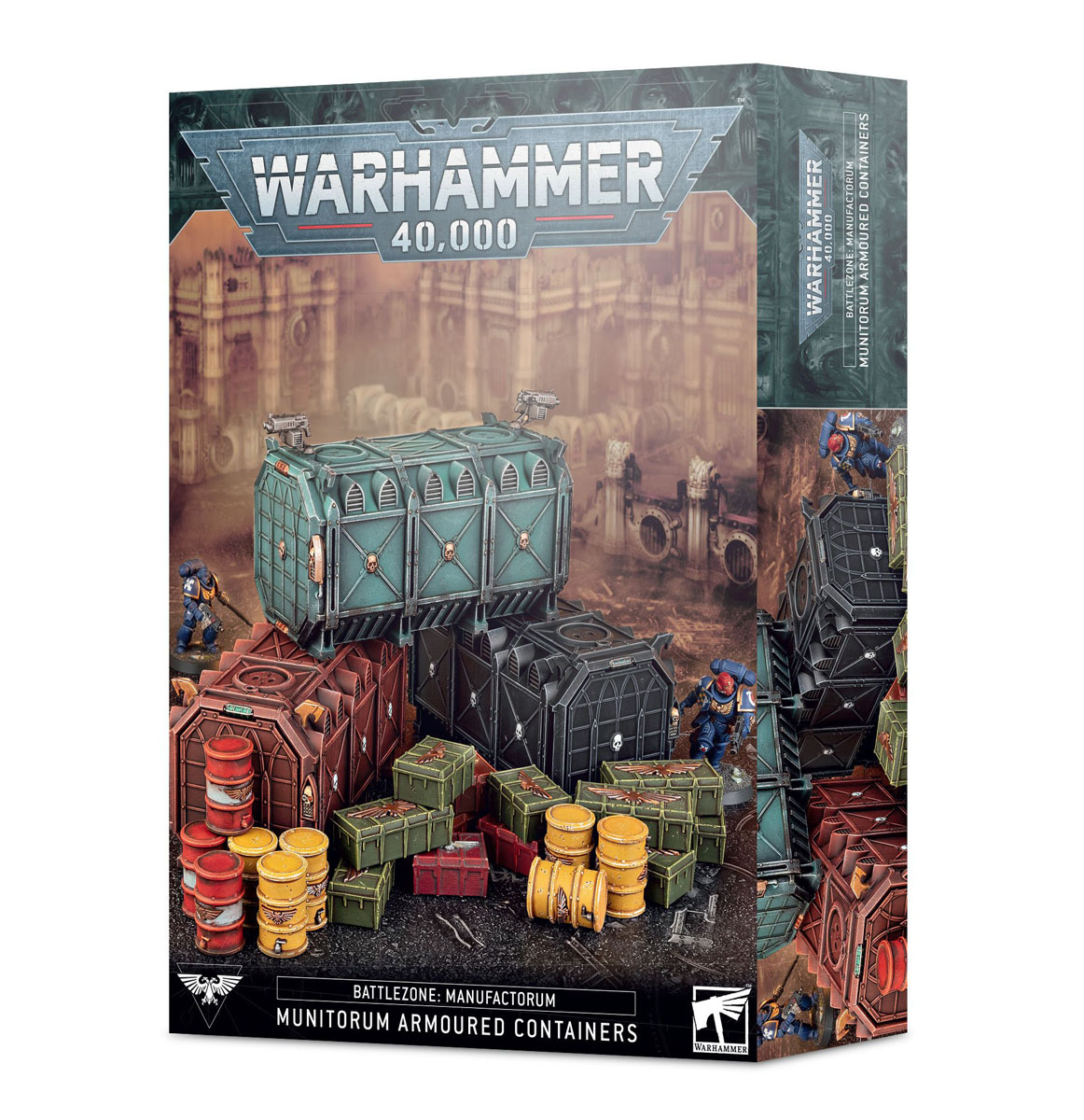 ゲームズワークショップ BATTLEZONE MANUFACTORUM: MUNITORUM ARMOURED CONTAINERS 戦闘領域：聖工場 - ミュニトルム・アーマード・コンテナ ウォーハンマー