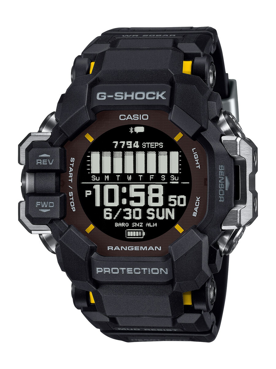 カシオ 【国内定め事品】G-SHOCK（ジーショック） MASTER OF G RANGEMAN ソーラーGPS電磁波 メンズ手合い GPR-H1000-1JR [GPRH10001JR]【返品カテゴリー化A】