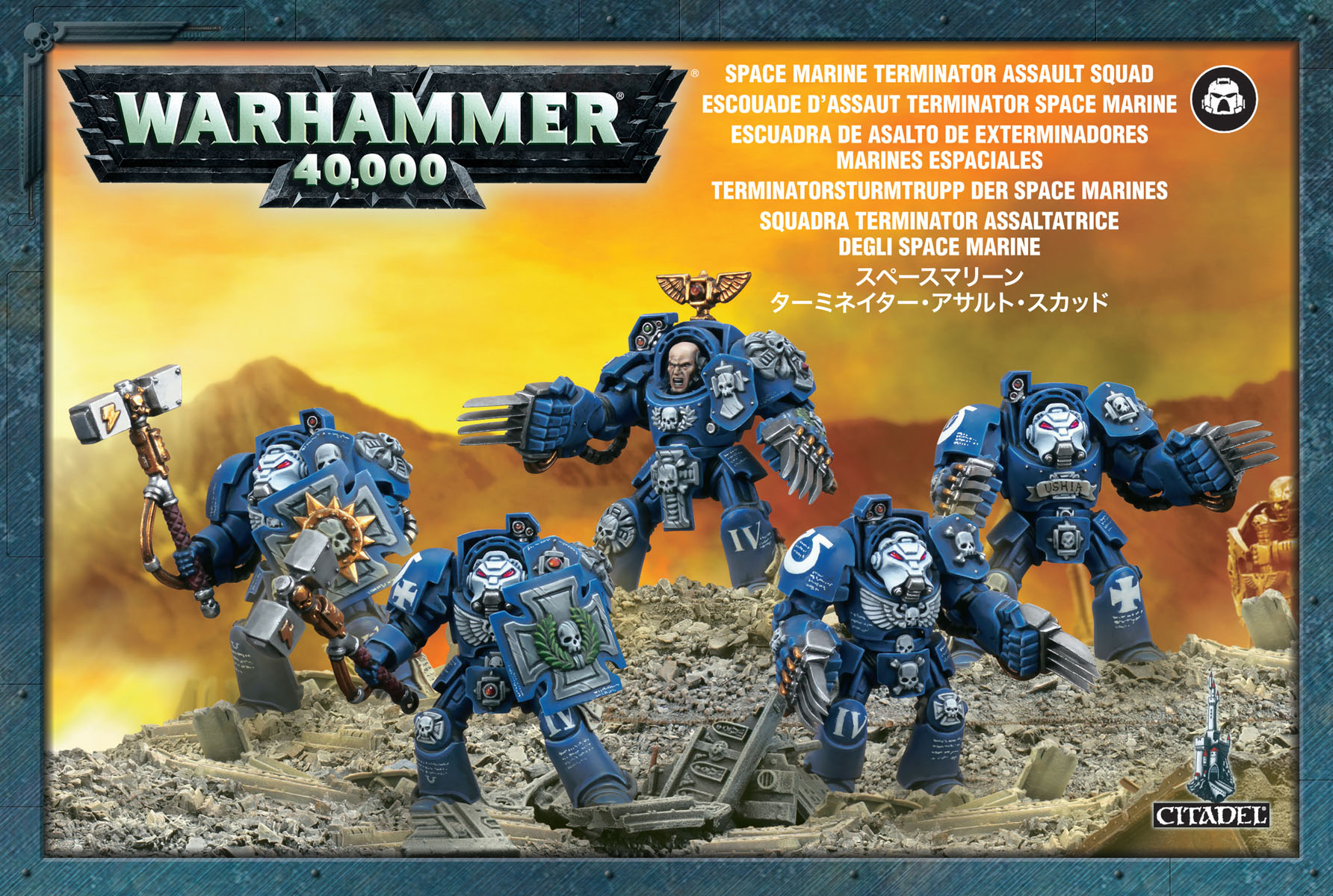 ゲームズワークショップ SPACE MARINES TERMINATOR ASSAULT SQUAD スペースマリーン：ターミネイター・アサルト・スカッド ウォーハンマー画像
