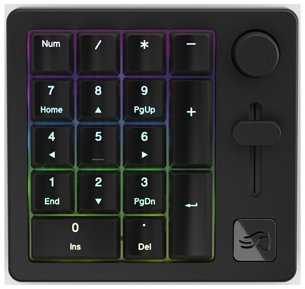 Glorious（グロリアス） ワイヤレス・有線両対応 テンキーボード Glorious Numpad Prebuilt（Black Slate） GLO-GMMK-NP-FOX-B