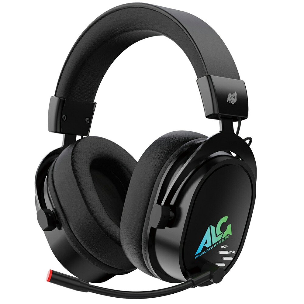 アローン 7.1chワイヤレスゲーミングヘッドセット(ブラック) ALLONE ALG-GMWHS7BK