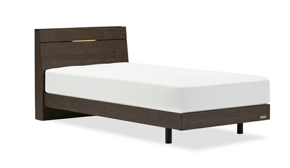 フランスベッド エディ レッグタイプ LEDともし火付き添い人 (ダブル・ウォール中毒者) EY-02CLGD-WN FRANCEBED [EY02CLGDWN] インテリア・寝具・収納-ベッド