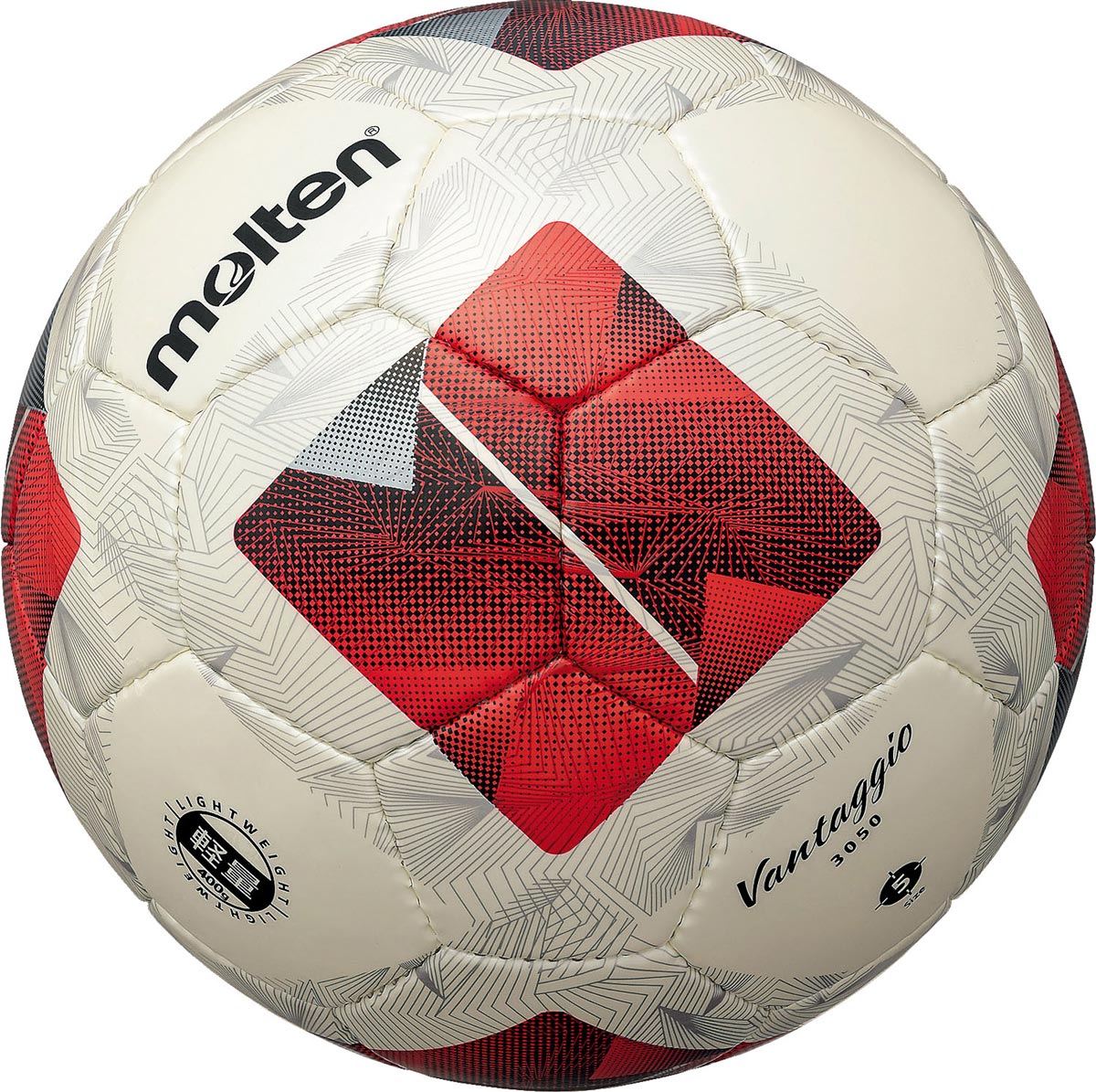 モルテン サッカーボール 軽量5号球 ヴァンタッジオ3050 (シャンパンシルバー×レッド) F5N3050-LR molten Vantaggio Light Weight
