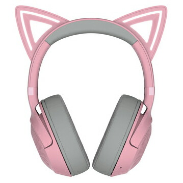 Razer 【国内正規品】Bluetooth 5.2接続 RGB対応 ワイヤレスネコミミヘッドセット Kraken Kitty V2 BT (Quartz Pink) RZ04-04860100-R3M1
