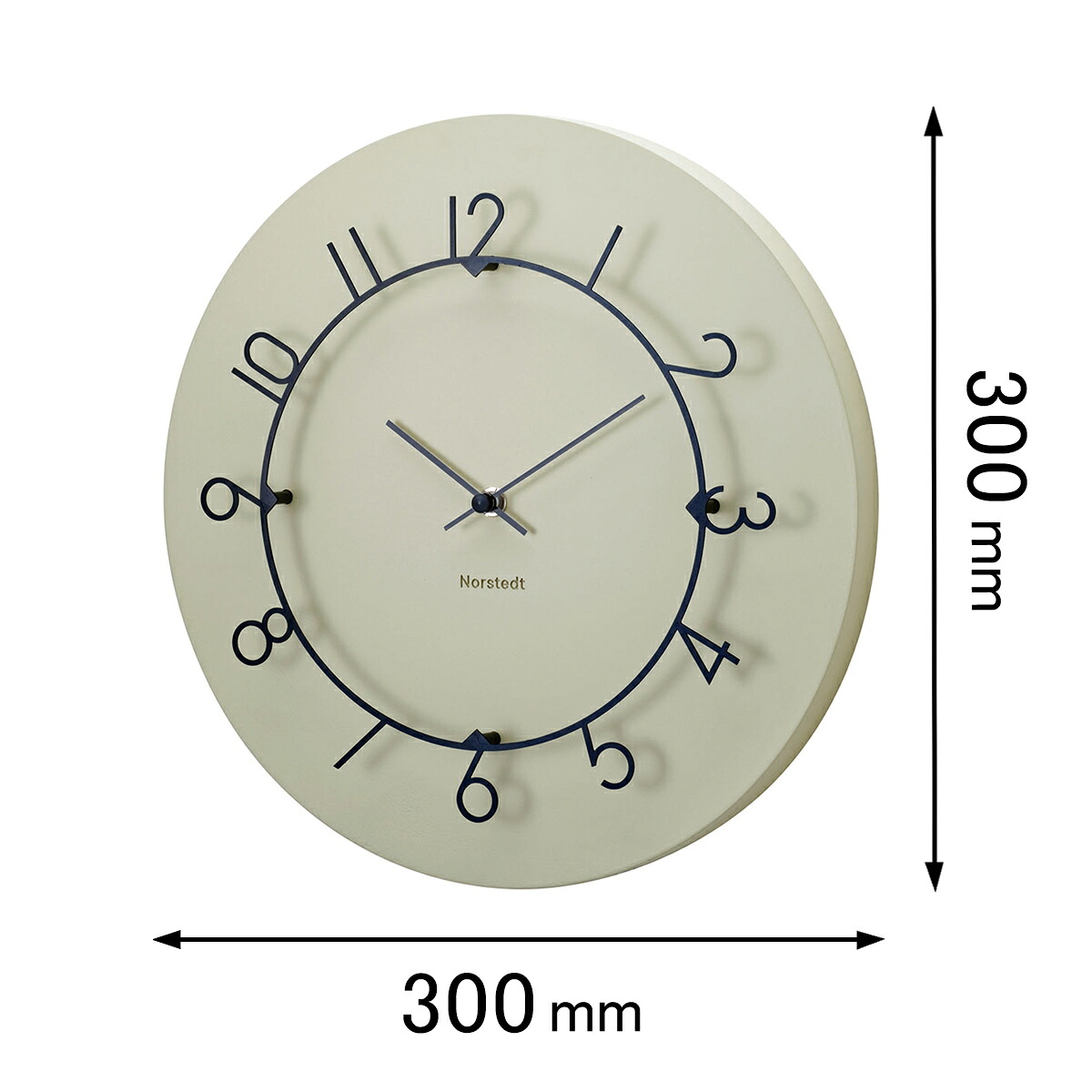 インター外形 掛時計 INTERFORM ウォール時辰儀 Luu ルウ ベージュ CL-4317BE [CL4317BE]【返品カテゴリー化A】