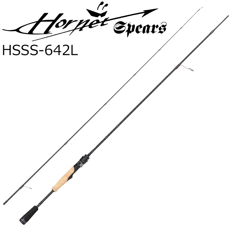 アブガルシア ホーネットスピアーズ HSSS-642L 6.4ft 2ピース スピニング HSSS-642L AbuGarcia Hornet Spears バスロッド