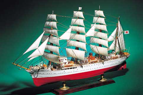 アオシマ 1/150 大型帆船 No.2 海王丸【44742】 プラモデル