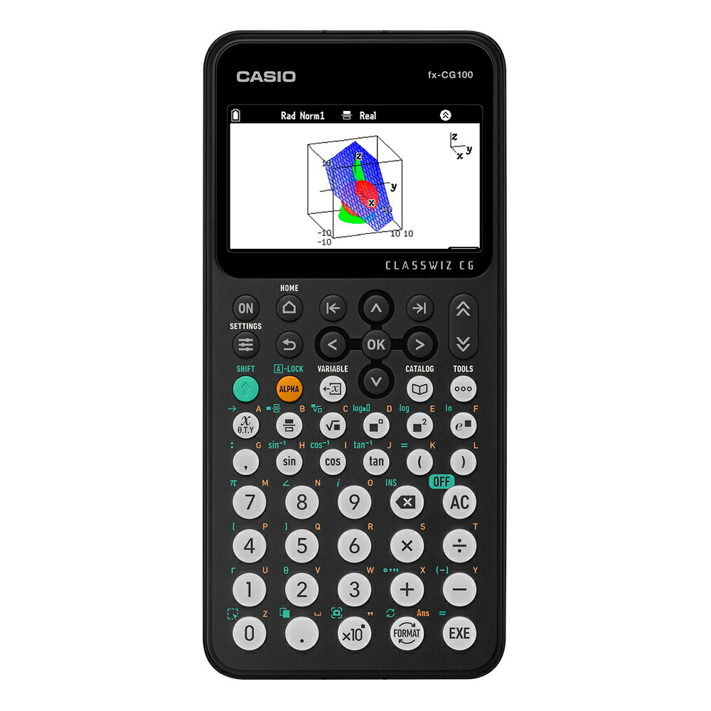 カシオ 色つやグラフ記録1価関数計算器 10桁 CLASSWIZ CG FX-CG100-N