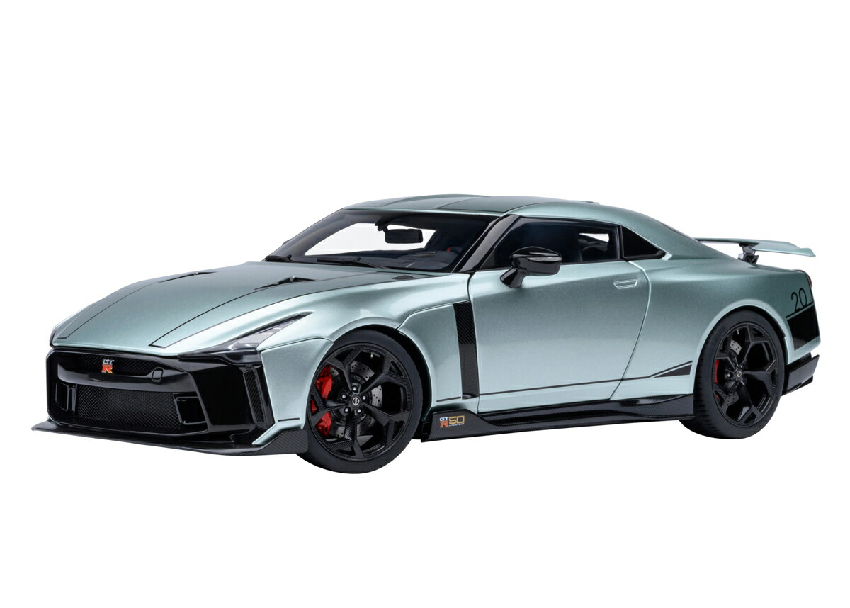 オートアート 1/18 NISSAN GT-R50 by ITALDESIGN （メタリック・グリーン/ブラック）【77512】 ミニカー｜Joshin web 家電とPCの大型専門店