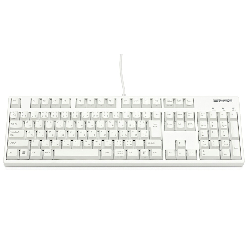 FILCO Majestouch 3 HAKUA 静音赤軸・フルサイズ・日本語かなあり（ホワイト） HAKUA FKBN108MPS/JMW3
