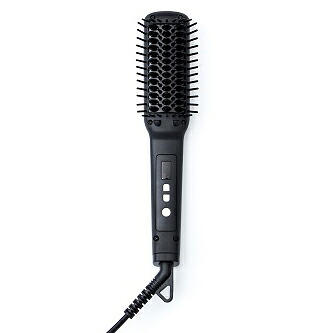 サロニア ストレートヒートブラシ スリム（ブラック） SL-012BKS SALONIA　STRAIGHT HEAT BRUSH SLIM [SL012BKS]