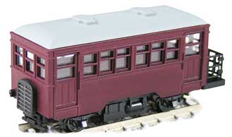［鉄道模型］津川洋行 【再生産】(N) 91006 ガソリンカー バスケット仕様(車体色：マルーン/動力付)