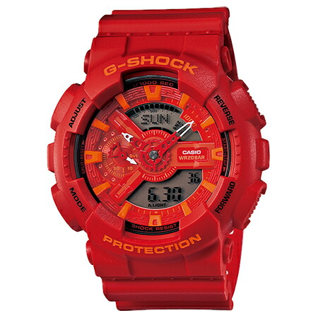 カシオ 【国内正規品】G-SHOCK（ジーショック）　Blue and Red Series クオーツ　メンズタイプ GA-110AC-4AJF [GA110AC4AJF]【返品種別A】