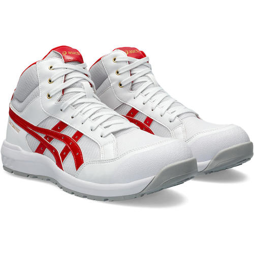 アシックス ウィンジョブ CP218 ホワイト&times;クラシックレッド 26.0cm JSAA規格 A種 1273A091.100-26.0 ASICS WINJOB｜Joshin web 家電とPCの大型専門店