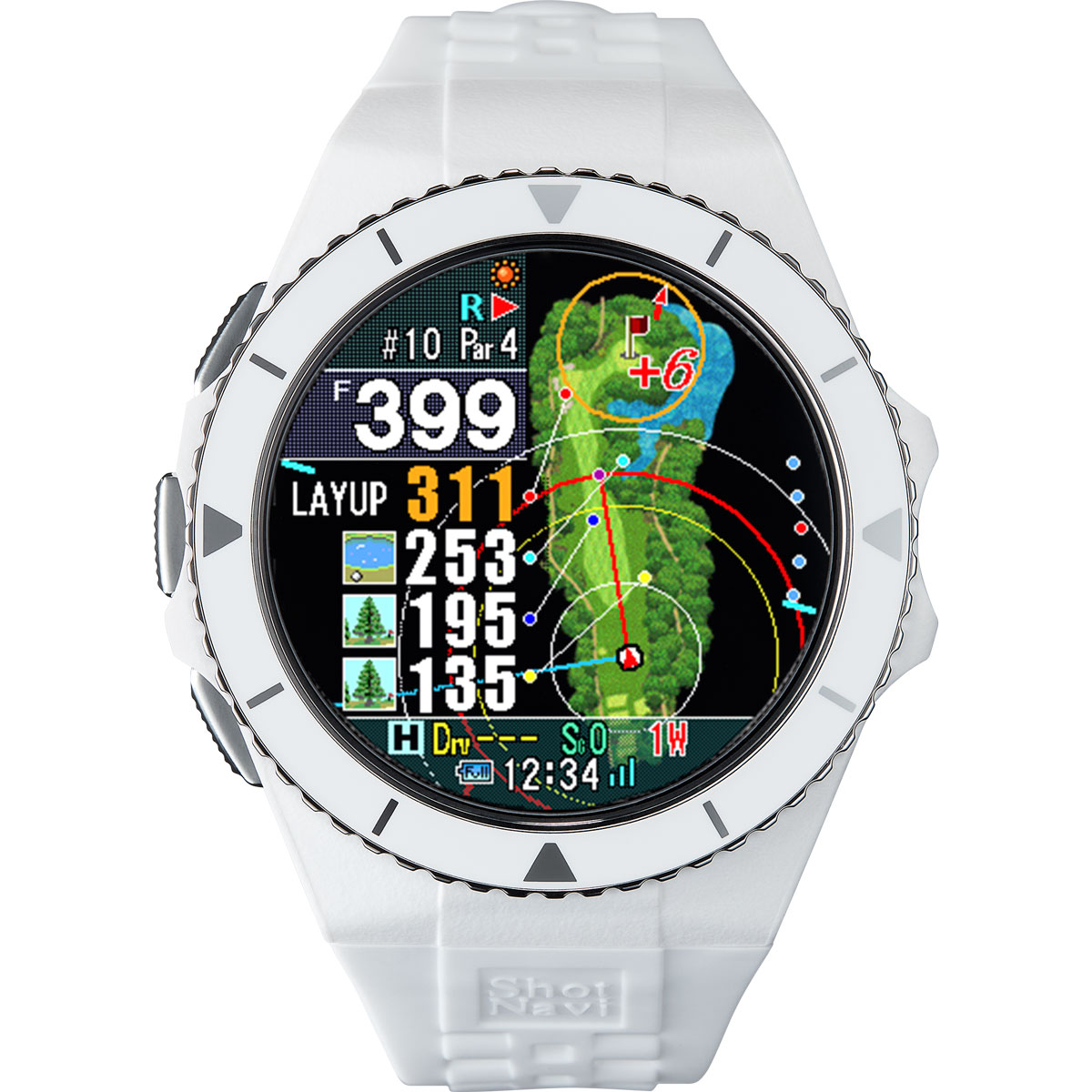 ショットナビ GPSゴルフナビ ウォッチタイプ EXCEEDS(白いこと) EXCEEDS-W ShotNavi 不一致計 ウオッチ型