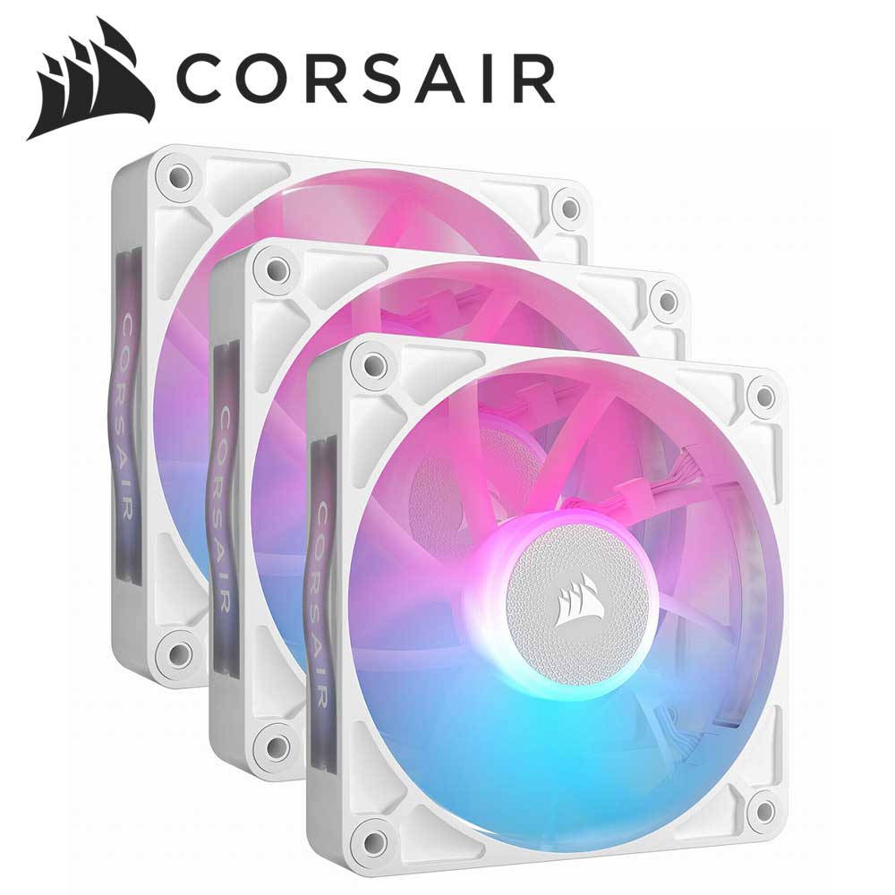 CORSAIR｜コルセア PWM気違い iCUE LINK RX120 RGB White Triple Fan Kit（白いこと）  CO-9051022-WW