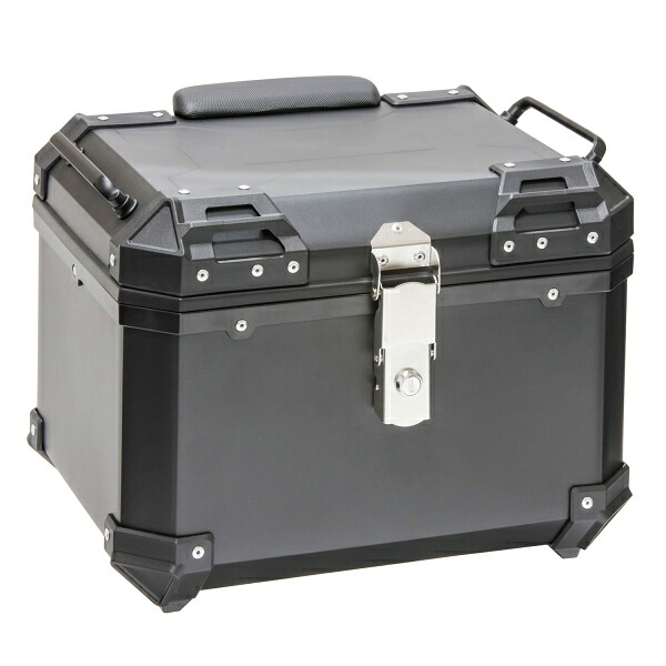 バイクパーツセンター リアボックススクエアタイプ 45L　ブラック 907929｜Joshin web 家電とPCの大型専門店