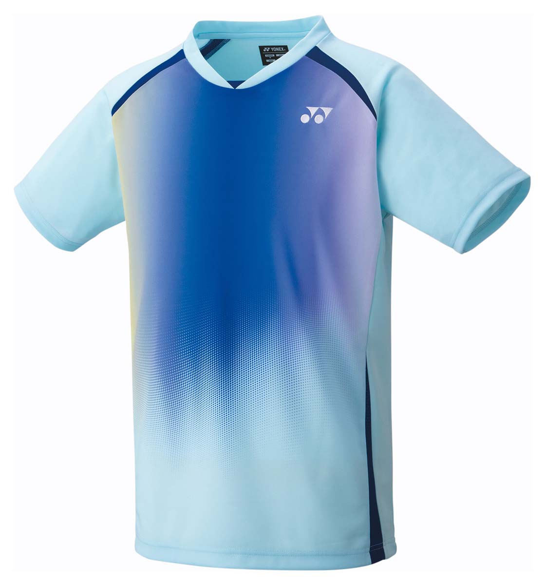 ヨネックス ユニセックス ゲームシャツ（フィットスタイル）（アクアブルー・サイズ：O） YO-10599-111-O YONEX