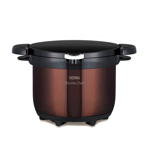 サーモス 【IH対応】真空保温調理器　20cm　3.0L　クリアブラウン KBG-3000-CBW THERMOS　シャトルシェフ [KBG3000CBW]｜Joshin web 家電とPCの大型専門店