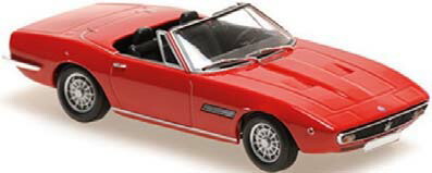 マキシチャンプス 1/43 マセラティ ギブリ スパイダー 1969 レッド【940123330】 ミニカー