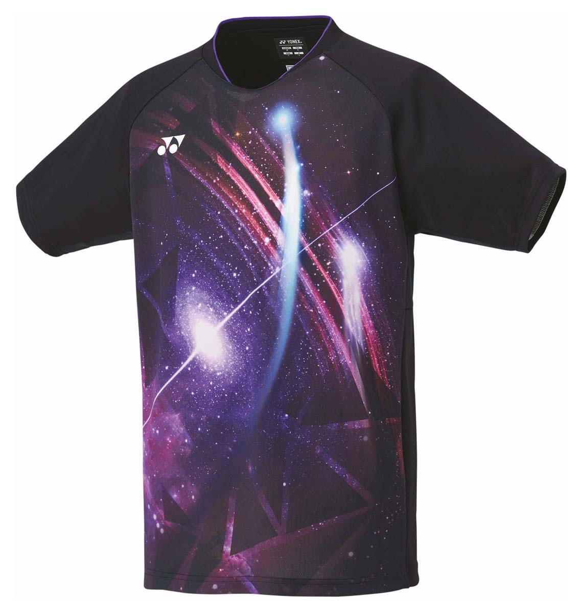 ヨネックス メンズ ゲームシャツ（フィットスタイル）（ブラック・サイズ：O） YO-10611-007-O YONEX