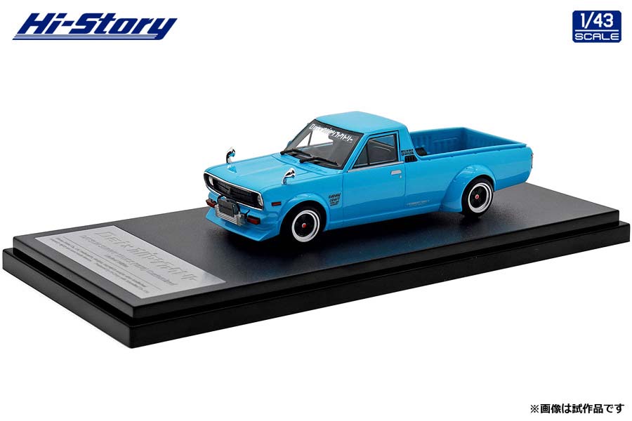 ご機嫌謂われ因縁 1/43 DATSUN SUNNY TRUCK (1979) Customized Turquoise Blue【HS445結核症】 ミニカー おもちゃ-車