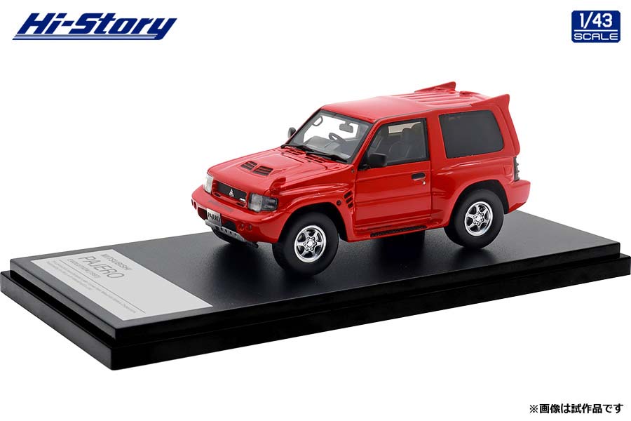 ハイストーリー 1/43 MITSUBISHI PAJERO EVOLUTION (1997) パッションレッド【HS458RE】 ミニカー