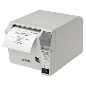 エプソン レシートプリンター（クールホワイト） TM-T70IIシリーズ RS-232（シリアル） 80mm幅ロール紙 TM702US201