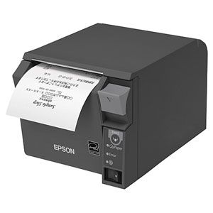 エプソン レシートプリンター（ダークグレイ） TM-T70IIシリーズ RS-232（シリアル） 80mm幅ロール紙 TM702US202