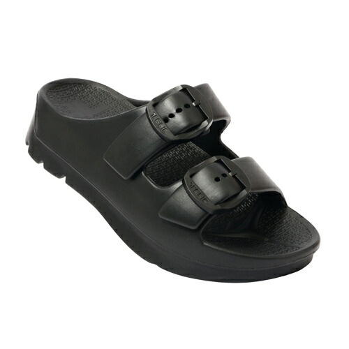 TELIC リカバリーサンダル（Black・サイズ：ML(25.5-26cm)） W-BUCKLE2-BK-ML