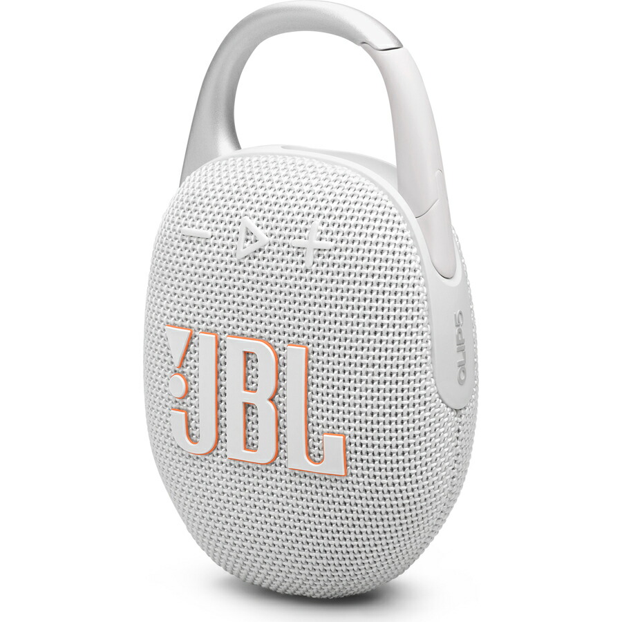 JBL 防塵雨合羽相応う携帯型Bluetooth金棒引き(白いこと) JBLCLIP5WHT JBL CLIP5