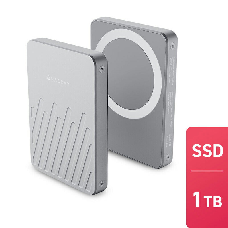 HACRAY｜ハクライ Apple ProRes動画 MagDrive MagSafe対応 外付け SSD（1TB） HR26614｜Joshin web 家電とPCの大型専門店