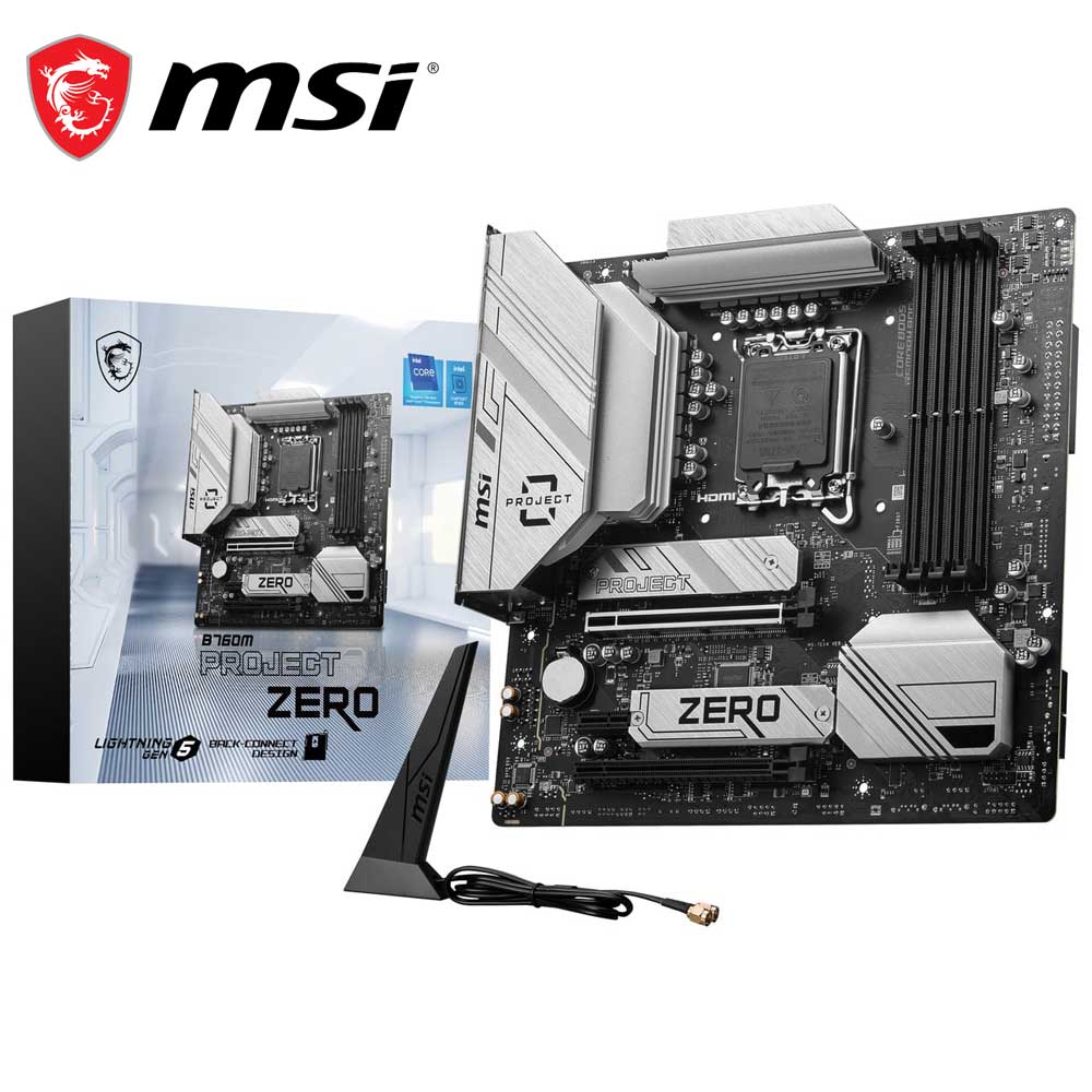MSI｜エムエスアイ MSI B760M PROJECT ZERO マザーボード（ホワイトシルバー） B760M PROJECT ZERO