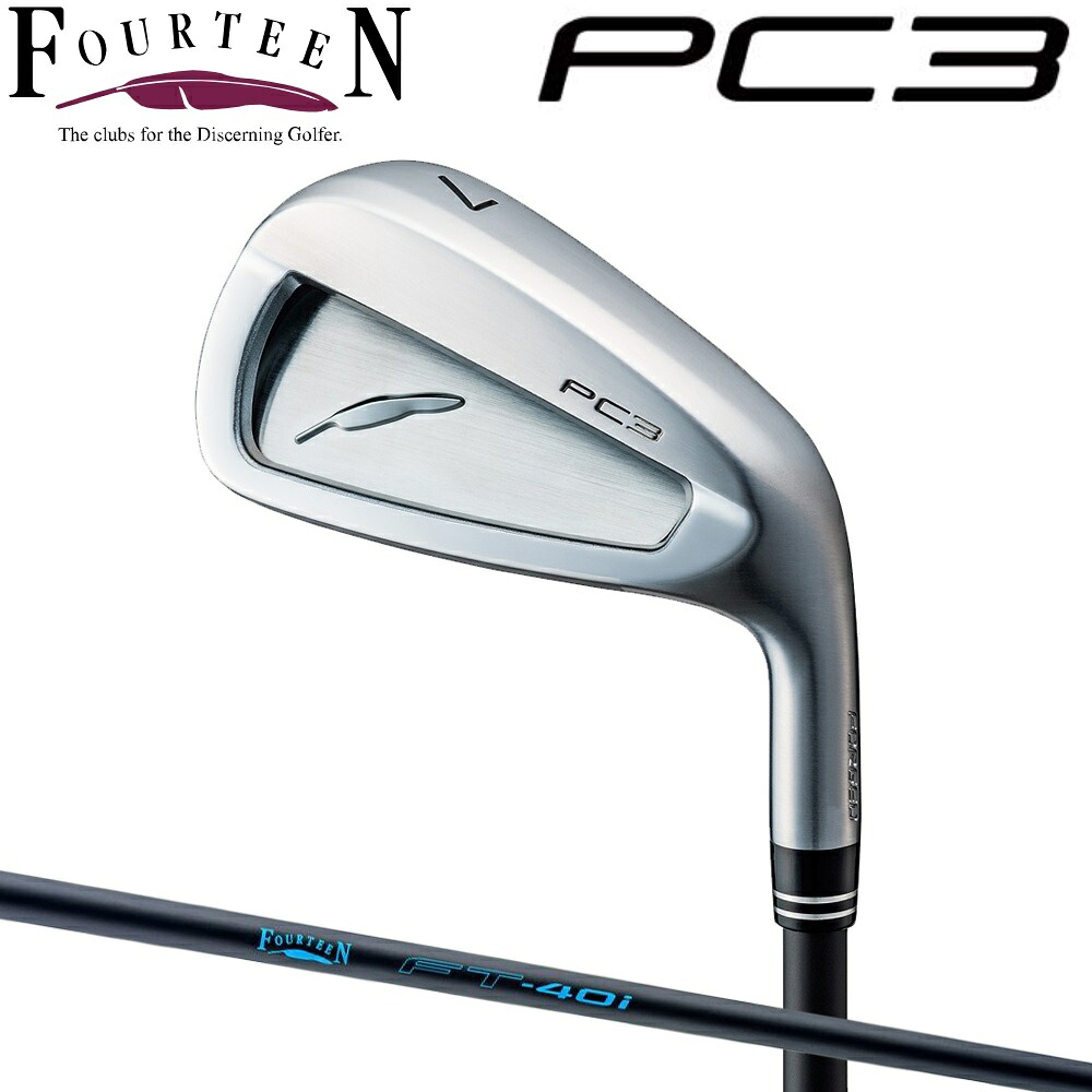 フォーティーン New PC-3 アイアン #6(FT-40i カーボンシャフト・ワンフレックス) NEWPC3_I6_FT40I ゴルフ クラブ