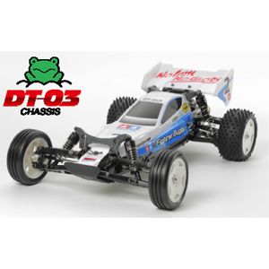 タミヤ 1/10 電動RC組立シャーシキット ネオ マイティフロッグ（DT-03シャーシ）【58587】 ラジコン