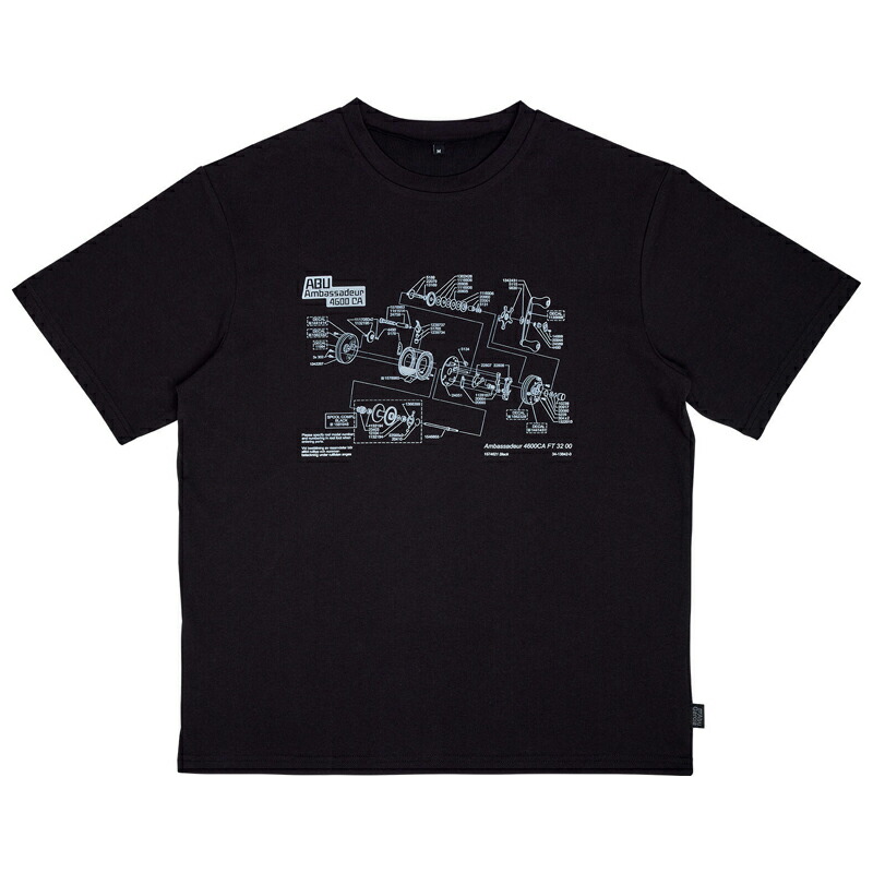 アブガルシア バグオフ 4600CA展開図T XLサイズ(ブラック) バグオフ4600CAテンカイズT XL(ブラック) AbuGarcia