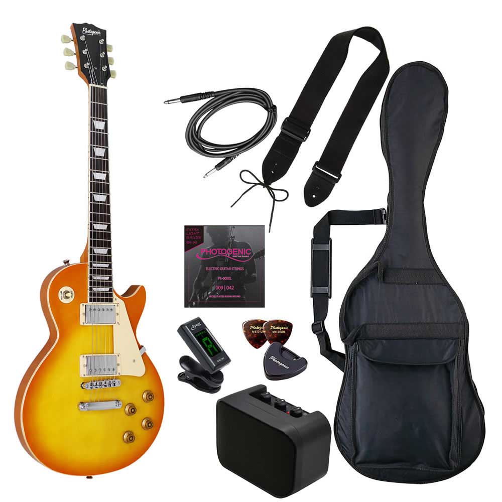 フォトジェニック エレキギター（ハニーバースト）ライトセット　 レスポールタイプ LP-260/HB ライトセツト PHOTOGENIC｜Joshin web 家電とPCの大型専門店 16,644円