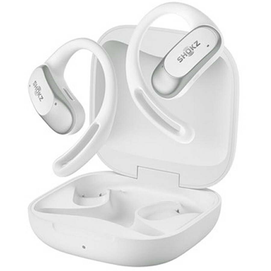 ショックス 物のみごとに無線電話Bluetooth公々然たるイヤー型イヤ電話機（白いこと） SKZ-EP-000026(AIRWH OpenFit Air