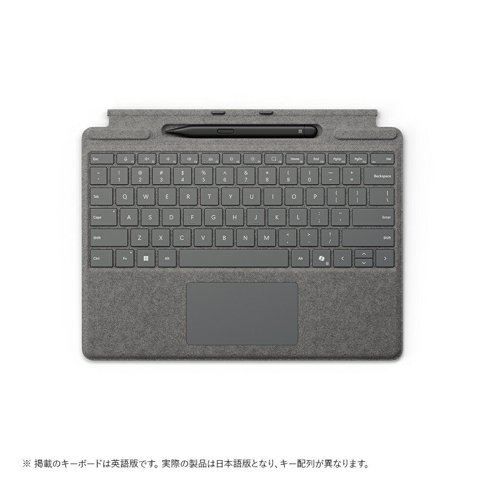 マイクロソフト Surface Pro 13 in 鍵盤（書きもの納める付き添い人/か細い 書きもの付き添い人）     プラチナ  8X6-00232