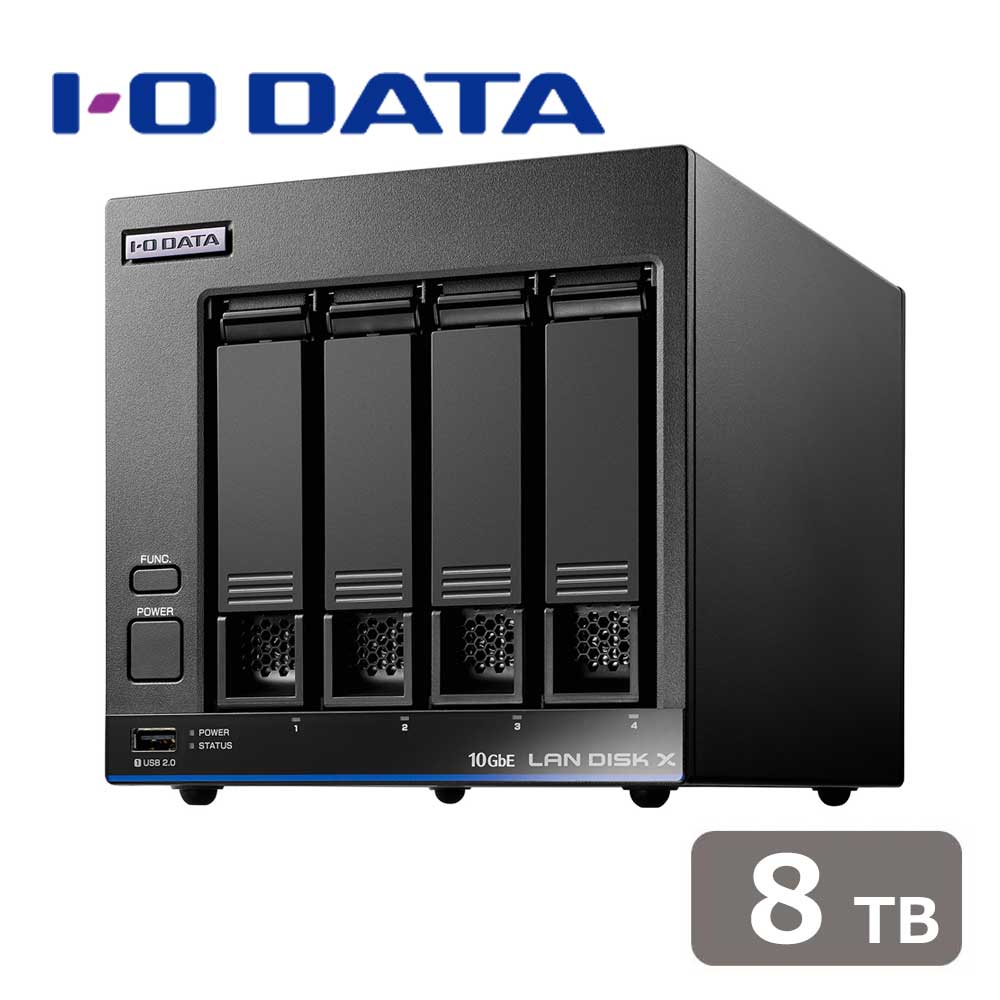 アイオーデータ｜I-O DATA Linux OS搭載 法人向けNAS（標準5年保証・データ復旧サービス付き） 8TB LAN DISK（HDL4-XABシリーズ） HDL4-XA8B｜Joshin web 家電とPCの大型専門店