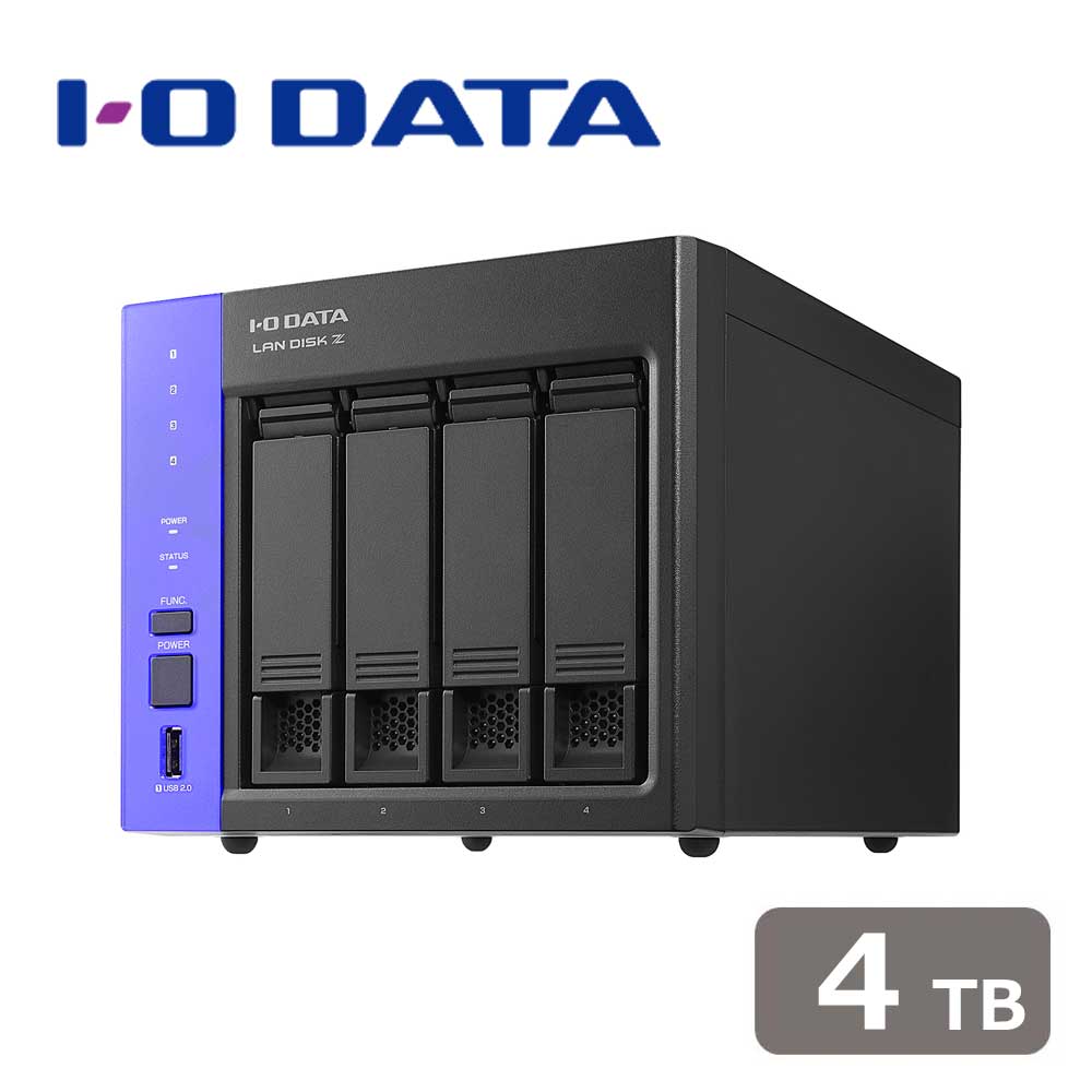 アイ・オー・データ機器｜I-O DATA Windows Server IoT 2022 for Storage Workgroup搭載 4ドライブ法人向けNAS 4TB HDL4-Z22WATB04