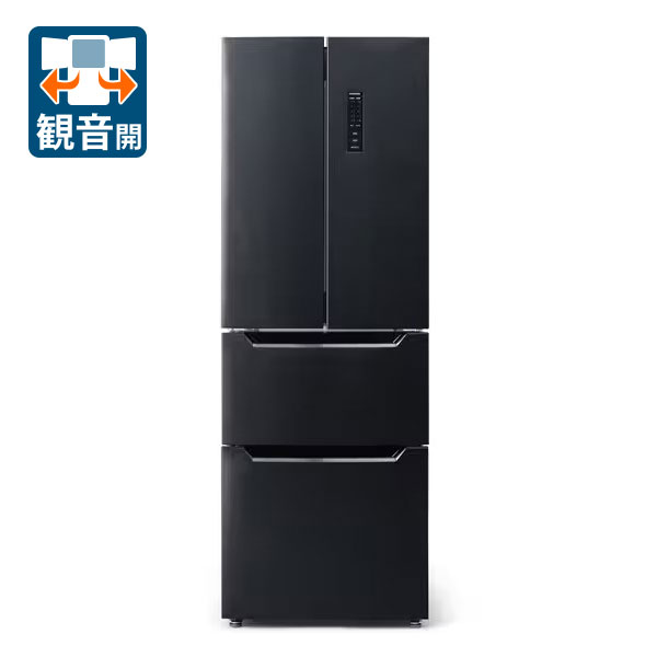 （標準尺度据え付ける料込_Aｴﾘｱのみ）アイリスオーヤマ 320L 4部屋の入り口電気冷蔵庫（黒いこと） IRSN-32A-B IRIS OHYAMA [IRSN32AB]