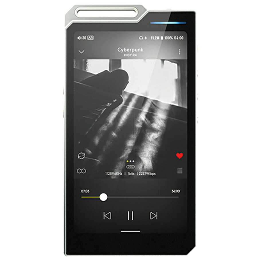 HiBy デジタルオーディオプレイヤー　32GBメモリ内蔵+外部メモリ対応（シルバー） R4-SILVER HiBy Music