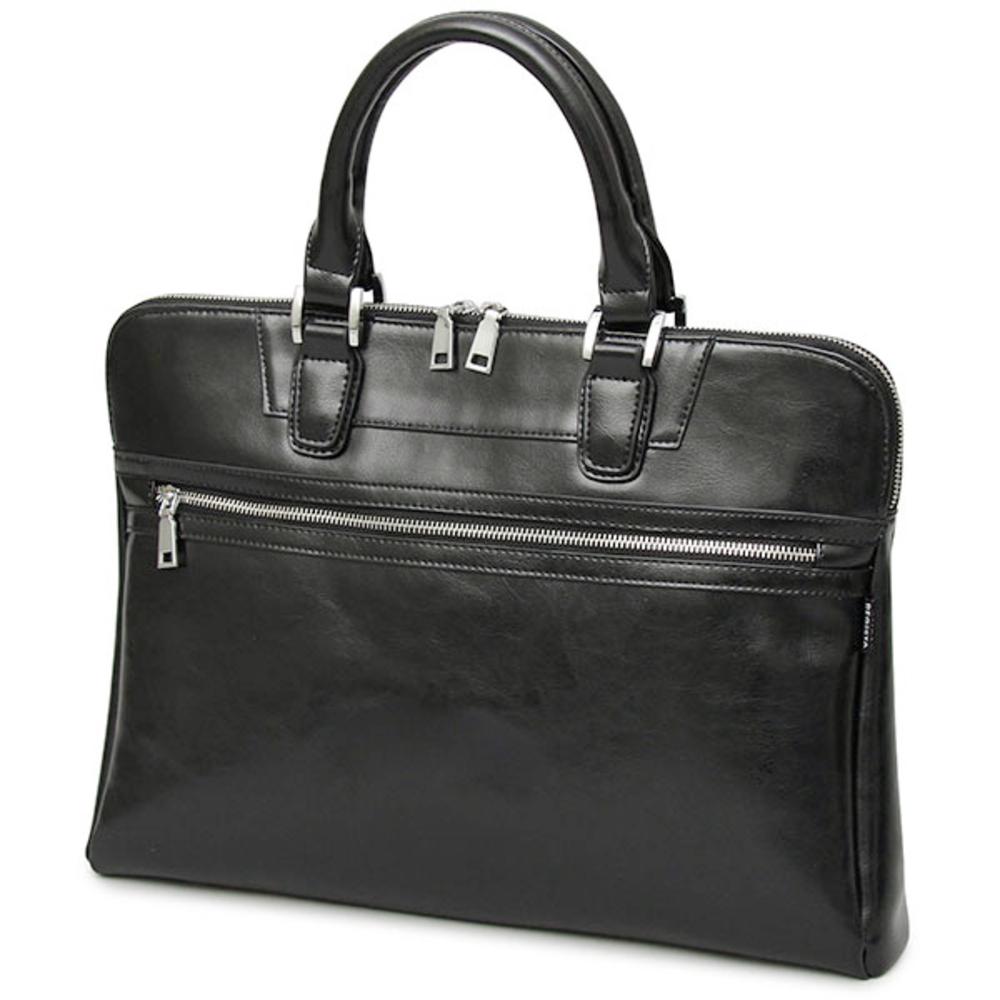 REGiSTA(レジスタ) REGiSTA Split Leather Briefcase（BLACK） BF018610-1A-2A｜Joshin web 家電とPCの大型専門店